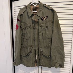 Vintage polo army jacket!!! Sz xl, awesome condition, army green!!!